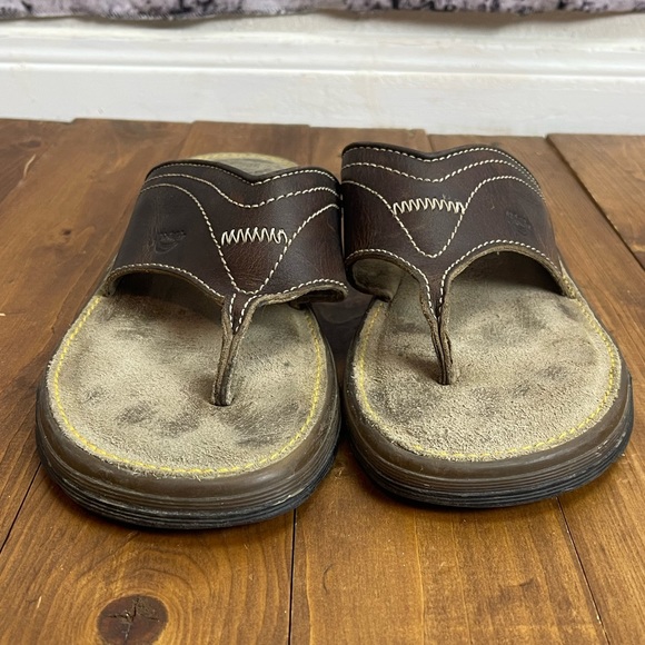 Dr Martens Mens brown leather thong sandals size 6